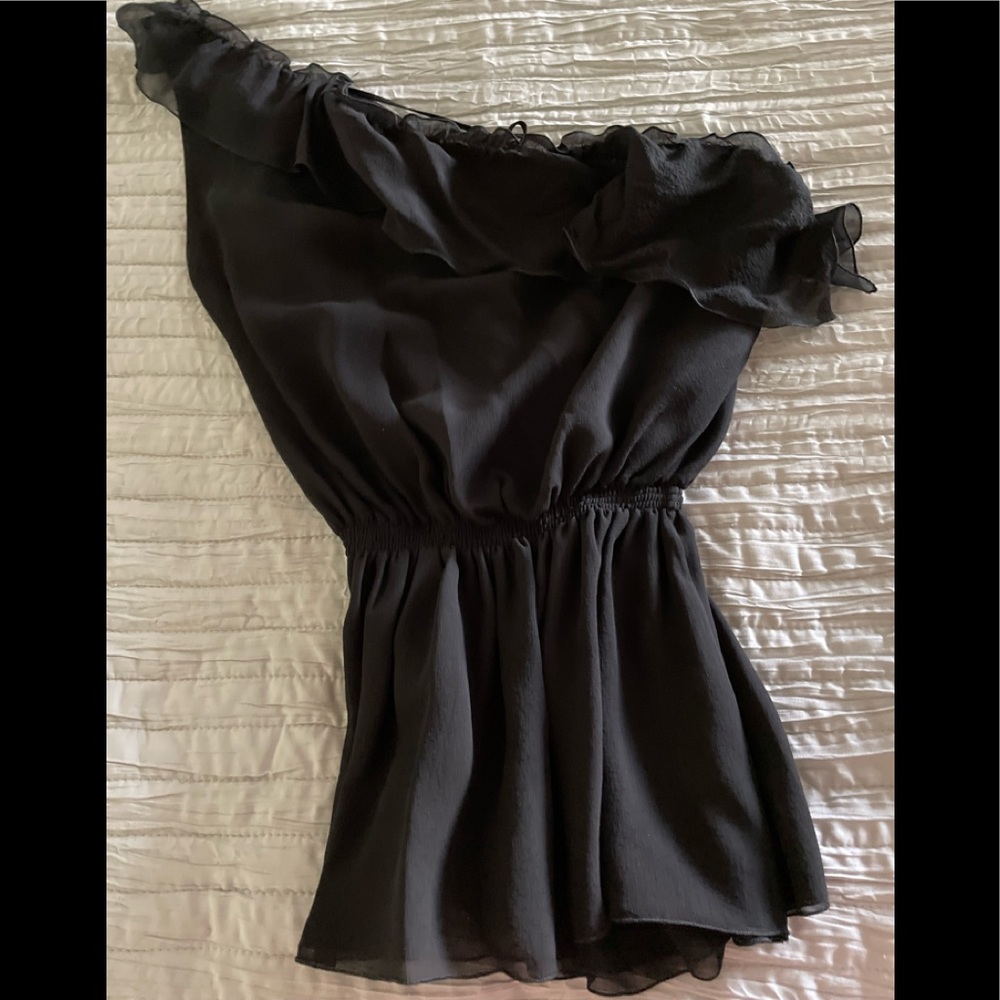 Silk One Shoulder Top
